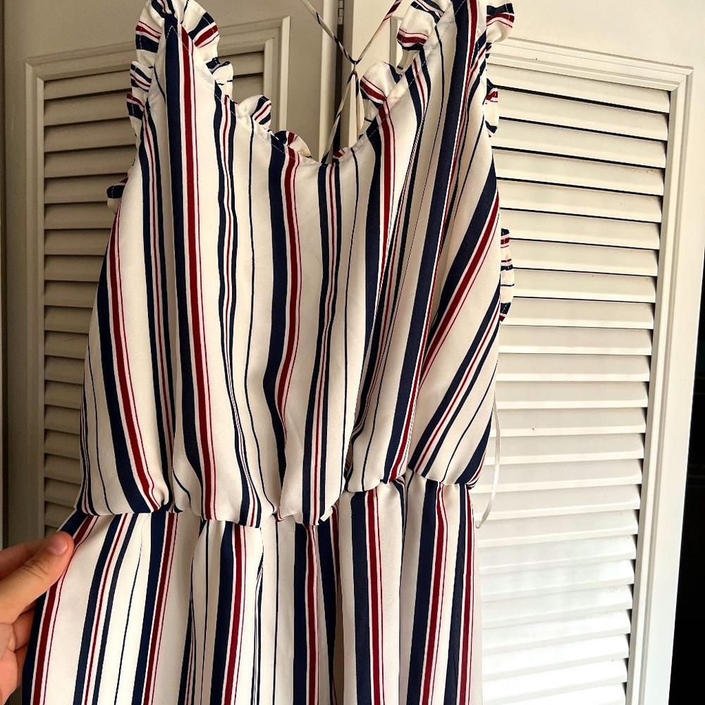 Ruffle Hem Jumpsuit Romper